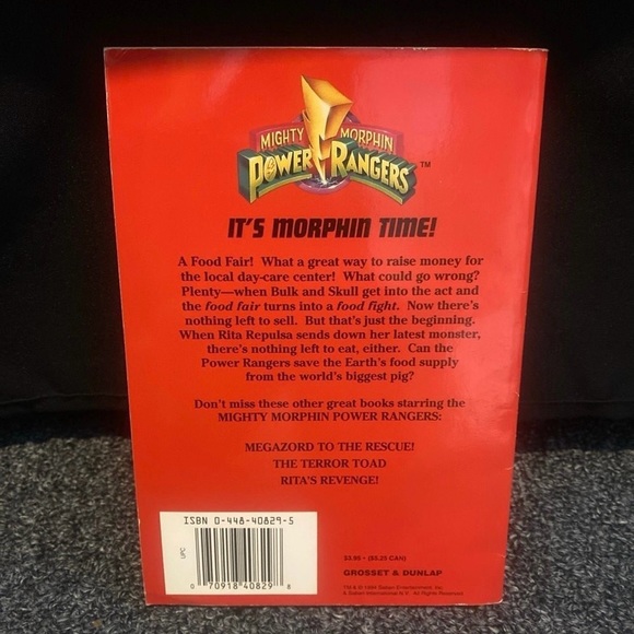 *3/$15* 1994 Power Rangers Chapter Book - Picture 2 of 2